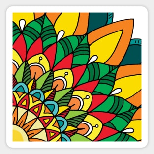 Colourful Mandala Art Magnet
